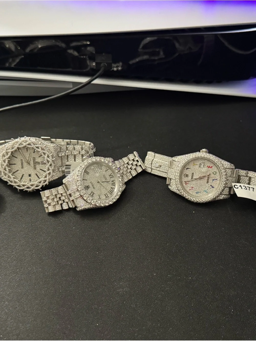 VVS automatic watch Moissanite